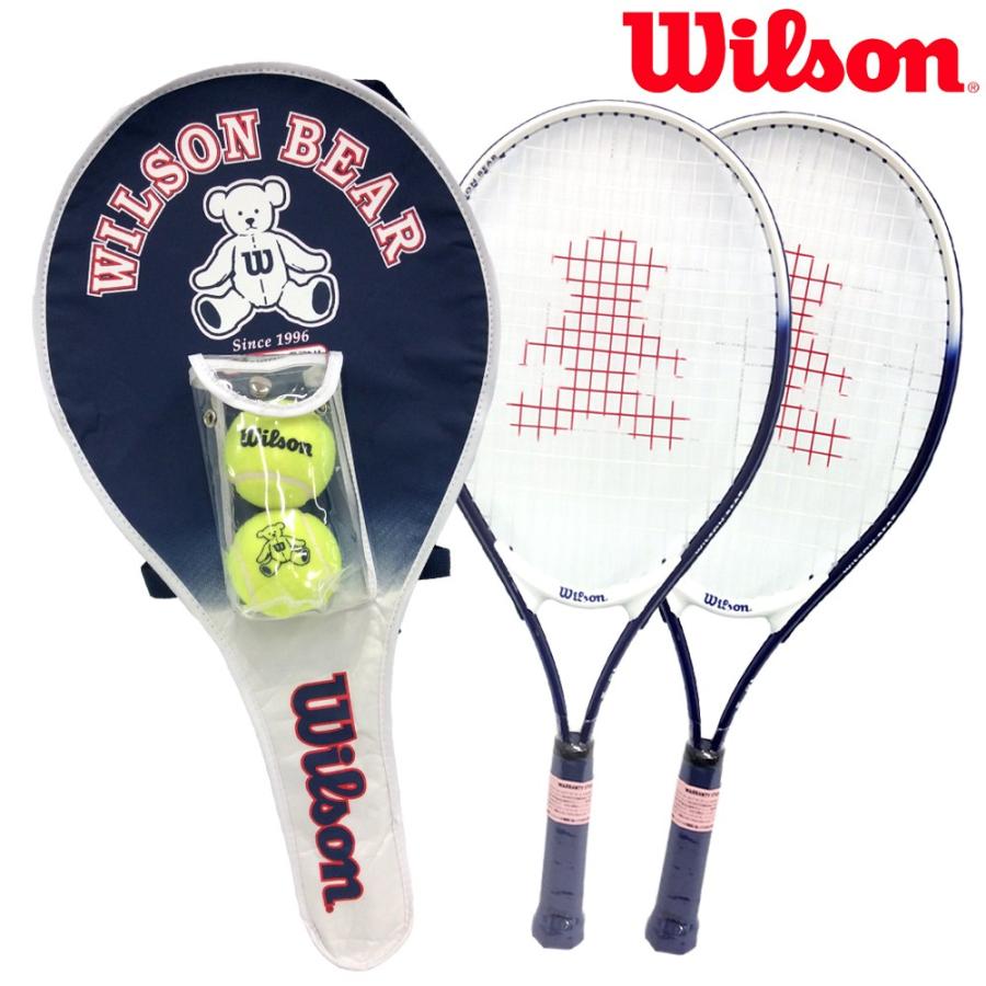 ウイルソン Wilson ジュニアテニスラケット ウイルソンベア ラケット2本＋ボール2球セット WILSON BEAR RACKET SET  WRT6164E 『即日出荷』 :WRT6164E:KPI - 通販 - Yahoo!ショッピング