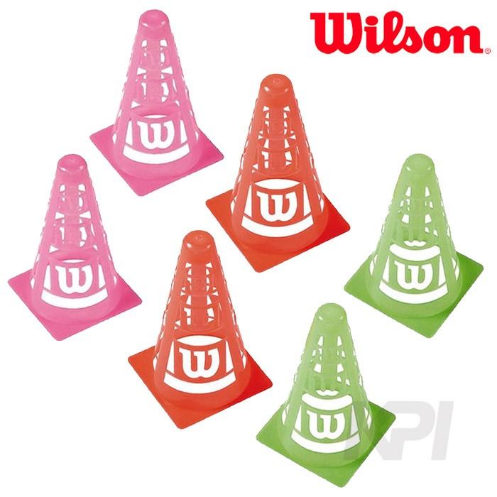 Wilson ウイルソン EZ イージー セーフティ・コーンズ 3色×各2個＝6個セット  WRZ259500『即日出荷』｜kpi