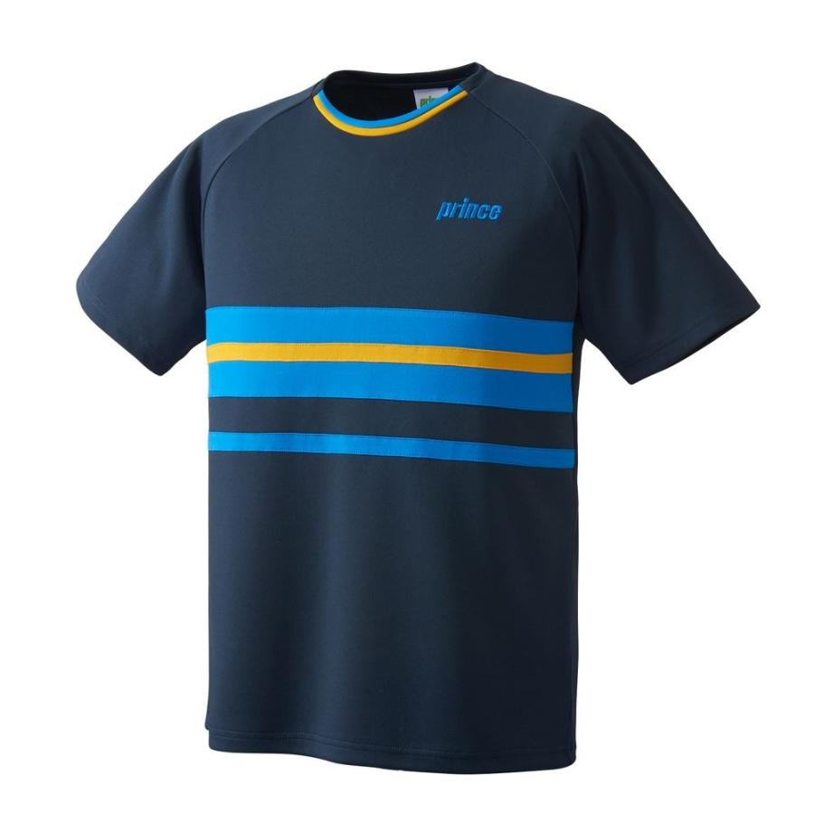 Princeテニスゲームシャツ メンズＬサイズ Prince プリンス テニスウェア メンズ ゲームシャツ MS4016