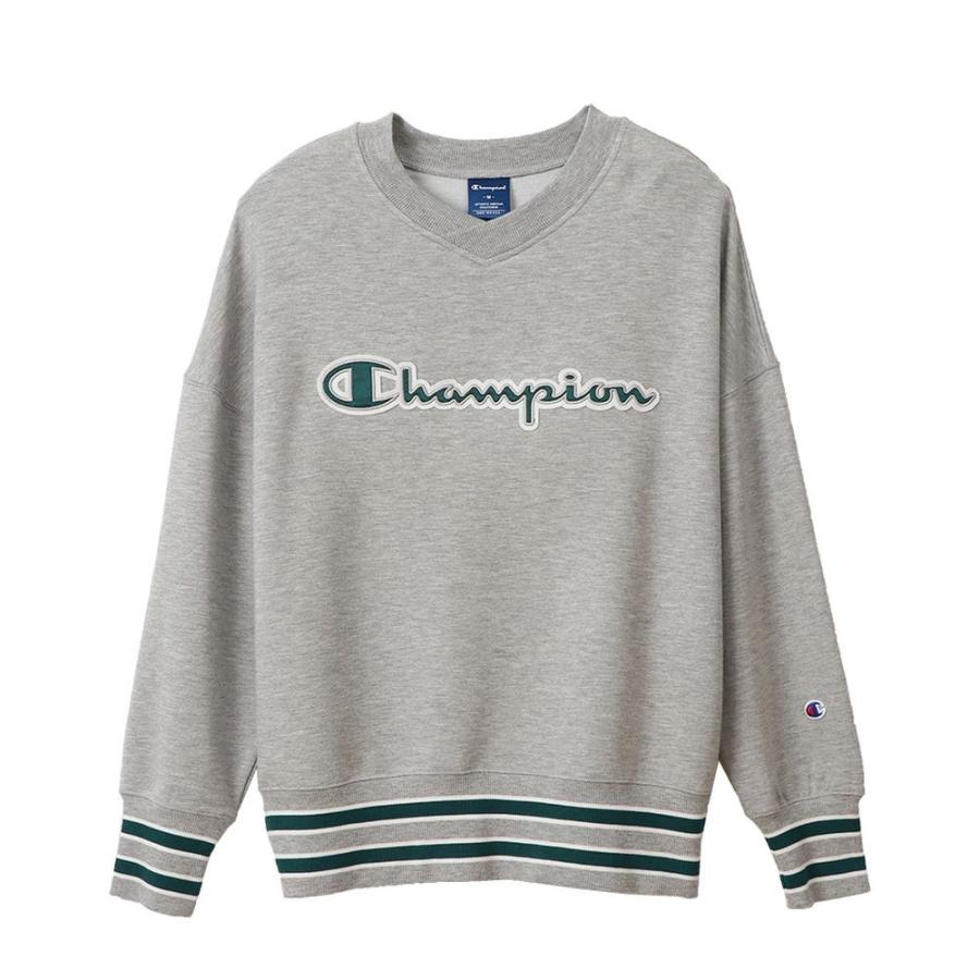 white champion v neck sweatshirt