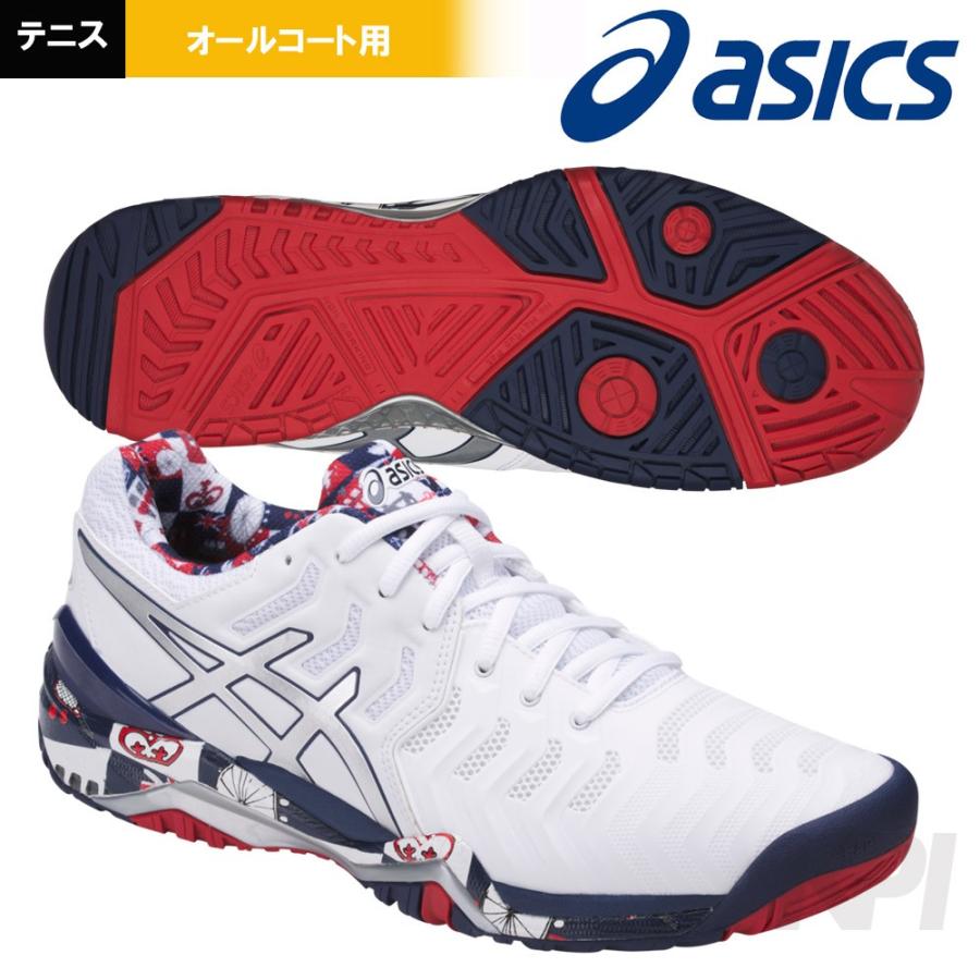 テニスシューズ アシックス GELRESOLUTION 7 L.E. LONDON ゲルレゾリューション 7 LE ロンドン E715Y0193 オールコート用 E715Y0193