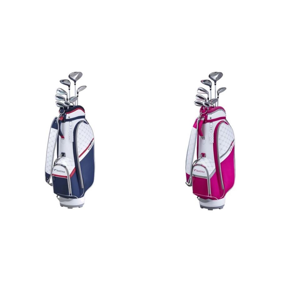 【送料無料】TOURSTAGEゴルフクラブ8本＋ゴルフバッグセット 良品☆TOURSTAGEゴルフクラブ フルセット☆メンズ初心者キャディ