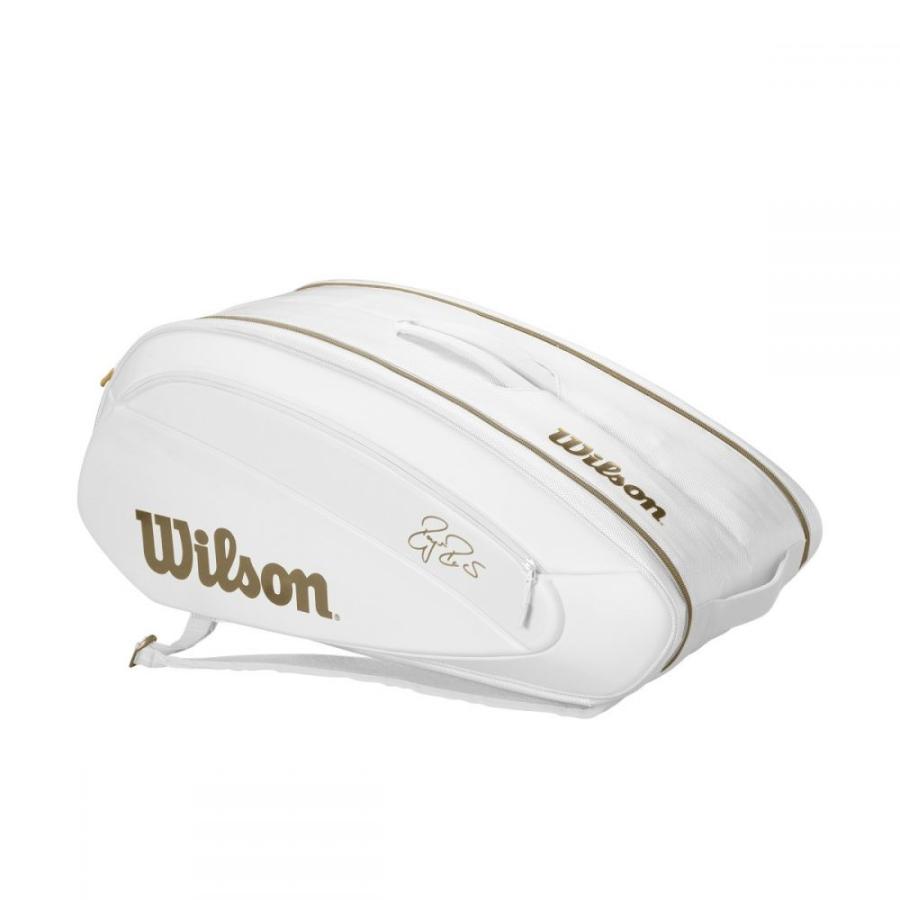 Wilson（ウイルソン） テニスバッグ FEDERER DNA 12 PACK WHITE/GOLD 