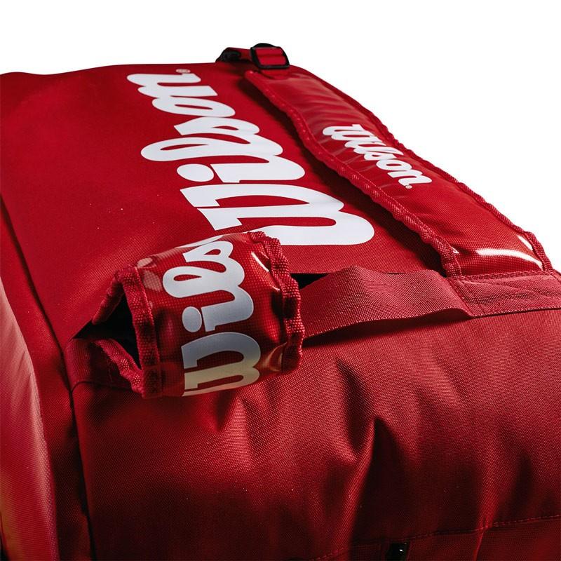 Wilson ウイルソン テニスバッグ SUPER TOUR 3 COMP RED Wilson ウイルソン テニスバッグ SUPER TOUR 3 COMP RED