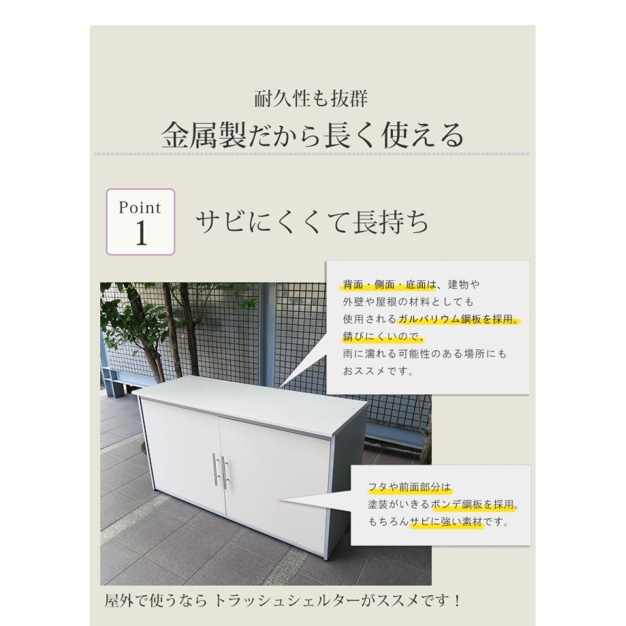 新品＊屋外 ゴミ箱＊耐久性抜群＊全面 ガルバリウム製＊トラッシュ 