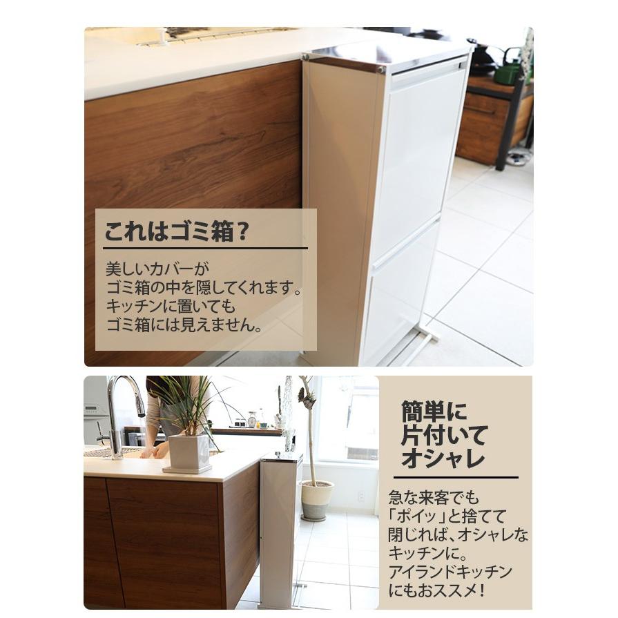 天板付き ダストボックス ステンレス製 横型2分別 9l ゴミ箱 分別 キッチン 収納 キッチンカウンター ごみ箱 おしゃれ ゴミ箱 スリム 2段 Adch0162 デザイン雑貨 家具 ワカバマート 通販 Yahoo ショッピング