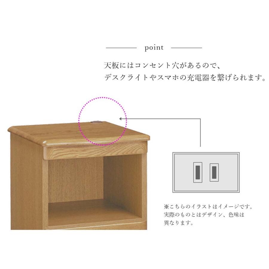 ナイトテーブルシリーズ オープンラック+2杯タイプ ナイトテーブル サイドテーブル サイドチェスト サイドワゴン ベッドテーブルベッドサイドテーブル_3