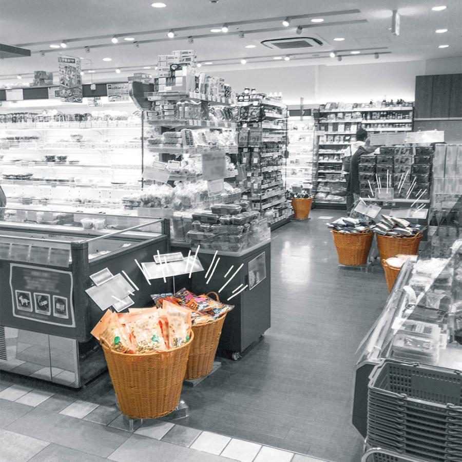 店舗什器バスケット バスケット 丸かご 荷物入れ 収納 ボックス