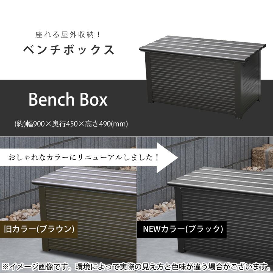 屋外収納庫 物置 屋外 ゴミステーション 物置 小型 ベンチストッカー 収納ボックス_2