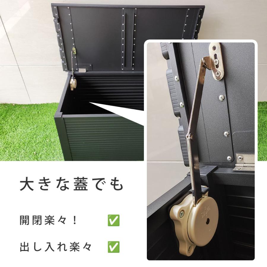 屋外収納庫 物置 屋外 ゴミステーション 物置 小型 ベンチストッカー 収納ボックス_7