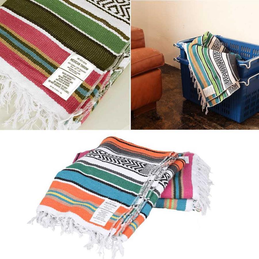 メキシカン スロー DULTON ダルトン ラグ ブランケット ラグマット フロアラグ 敷物 レジャーシート 大判 大きい ピクニック