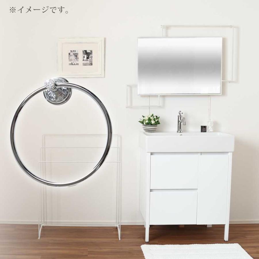 タオルハンガー BRAVAT SWAROVSKI Crytal タオルリング タオルかけ タオル掛け タオルホルダー 真鍮 スワロフスキークリスタル シルバー色の画像