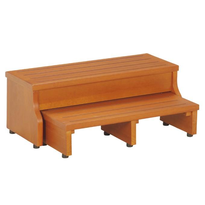 玄関台 縁台 踏み台 ステップ台2段ステップ 玄関ステップ スライド玄関台 スライドステップ 木製踏み台 木製ステップ 2段 スライド式 送料