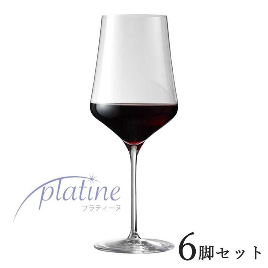 プラティーヌ ボルドー 6脚セット ボルドーグラス セット ワイングラス 割れにくい　ボルドー ノン・レッド・クリスタル シンプル おしゃれ