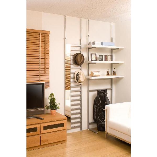 日本製 突っ張り ミラー付き パーテーション 幅40cm 壁面ミラー 突っ張りパーテーション つっぱりパーテーション 鏡 全身ミラー 姿見 送料無料 |  | 03