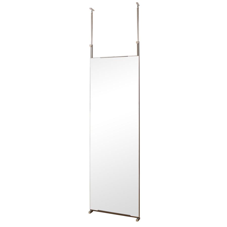 突っ張り間仕切り両面ミラー 幅60cm 突っ張り つっぱり 突っ張り式 間仕切り 仕切り パーテーション パーティション 衝立 目隠し 全身鏡 全身ミラー 姿見 | 