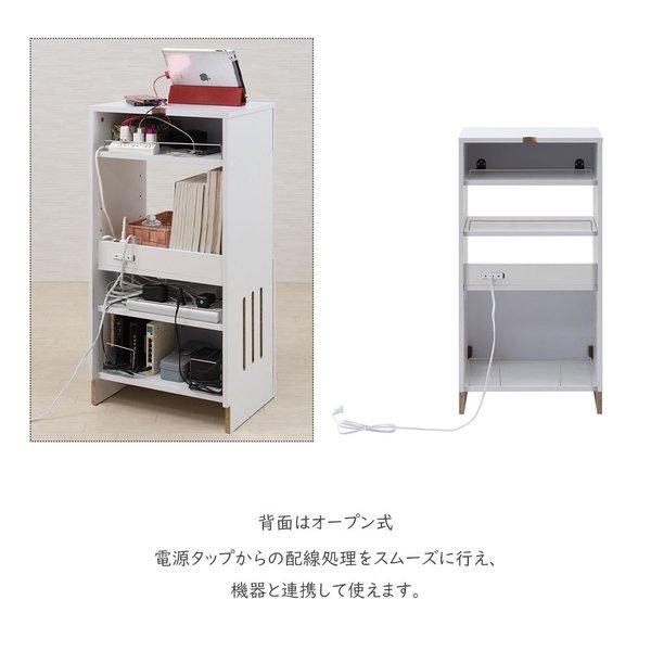 キャビネット 棚 シェルフ 電話台 PCデスク PC台 パソコン台 プリンター台 FA×台 ファックス台 ラック 収納棚の画像