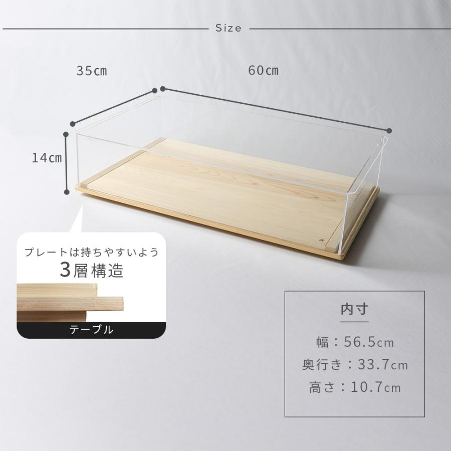 A+ (アクセントプラス) メガ MOVE ショーケース LOW ムーブ 卓上 幅