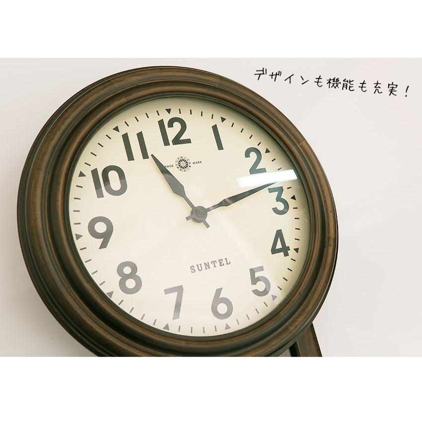 掛け時計 振り子時計 オシャレ 木製 アンティーク風 壁掛け時計 送料