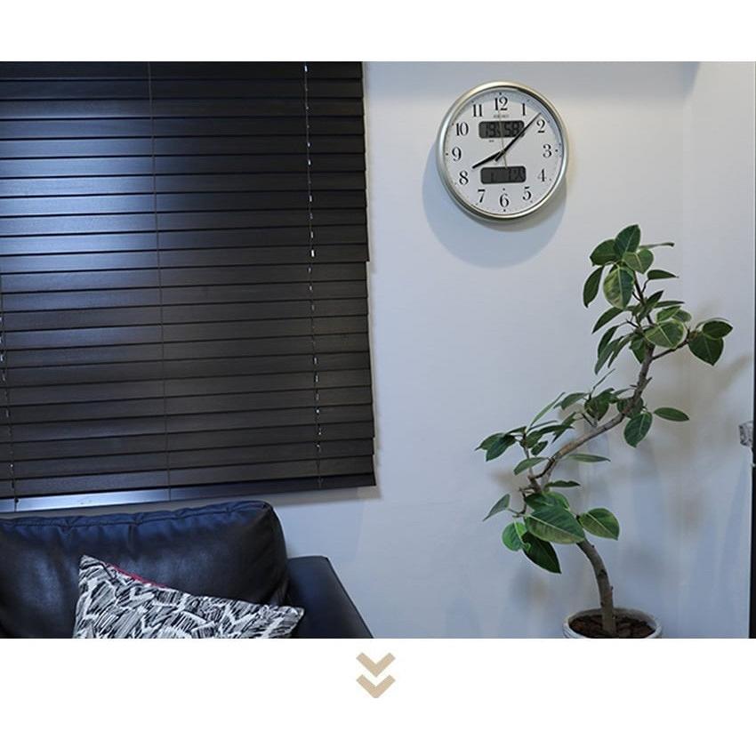 SEIKO（セイコー） 掛け時計 電波時計 壁掛け 温度計 湿度計