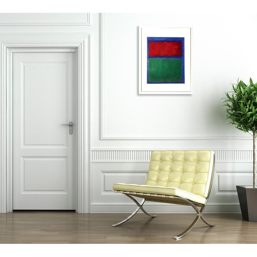 アートフレーム Mark Rothko Earth and Green 絵画 抽象画 壁掛け 壁飾り 赤青緑 ポスター アートパネルフレーム 額縁｜kplanning｜06