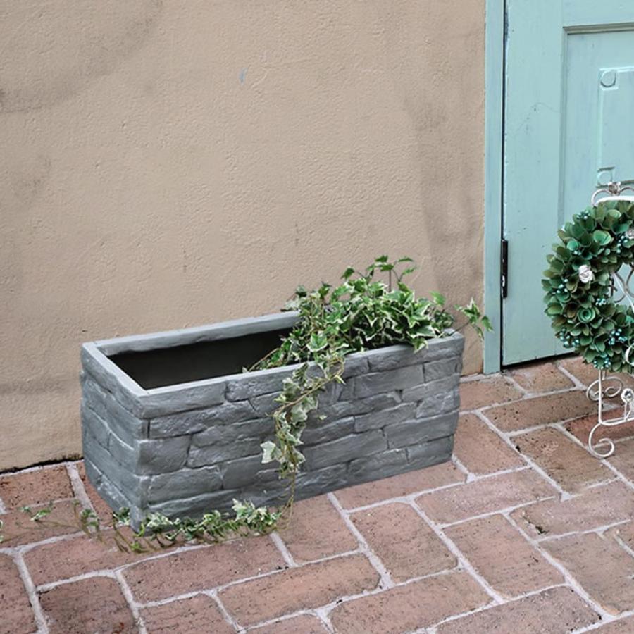 プランター 植木鉢 鉢 鉢カバー プランターカバー レンガ調 角型 長方形 グレー シンプル ナチュラル カントリー 北欧 ヨーロッパ フレンチ おしゃれ その他 植木鉢 鉢 鉢カバー プランターカバー レンガ調 角型 長方形 グレー シンプル ナチュラル カントリー 北欧 ヨーロッパ フレンチ おしゃれ