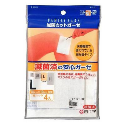 白十字 Fc ファミリーケア 滅菌カットガーゼ L 4枚入 ケイポート Yahoo 店 通販 Yahoo ショッピング