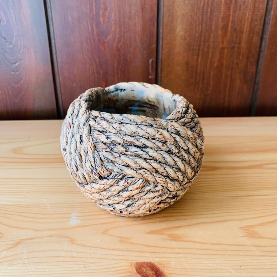 ロープ編み模様　陶器　おしゃれ　観葉植物　　室内　引っ越し　ギフト |  | 01