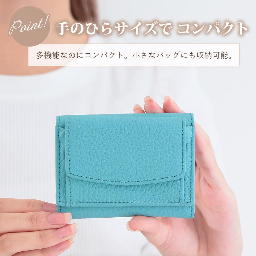 ミニ財布 コンパクト コインケース 牛革 財布 本革 レディース