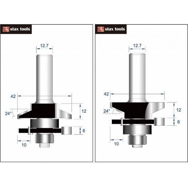 stax tools レール&スタイル 1/2”軸 2本入り (20140929-1A・1B) おすすめ ルータービット 穴加工 穴あけ 木工 家具 |  | 01