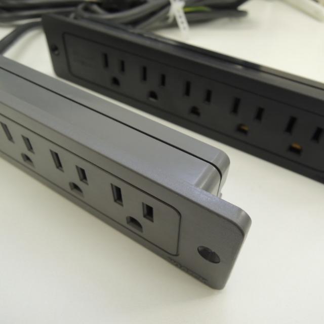 パソコン等家具用コンセント (3-PINコンセント用) 黒のみ : KQLFT