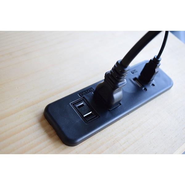 家具製作用 埋め込み Usbコンセント 2口 充電用 スマホ 1ポート Usb付き コンセントカバー付き 人気 オリジナル