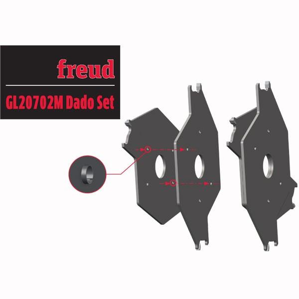 Freud　丸ノコ用ブレード ２組 Freud 丸ノコ用ブレードセット GL Dado Set 8インチ Japan Special