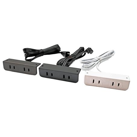 staxtools ネジ固定式 家具用後付け コンセント スッキリデザイン 3色