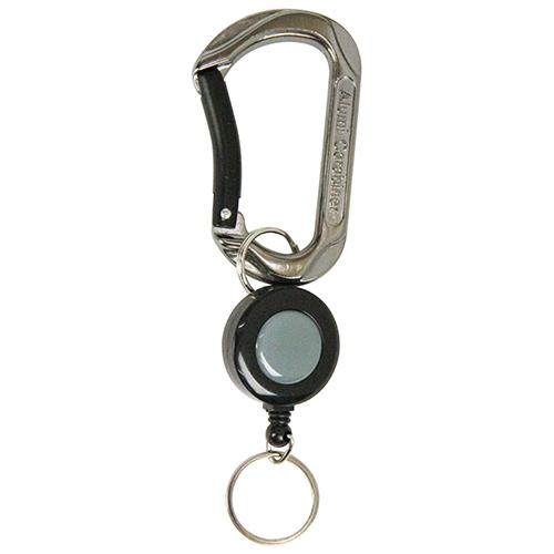 SK11 アルミカラビナキーリール付き SAC-80KRガンメタ 【4977292115063】 | 