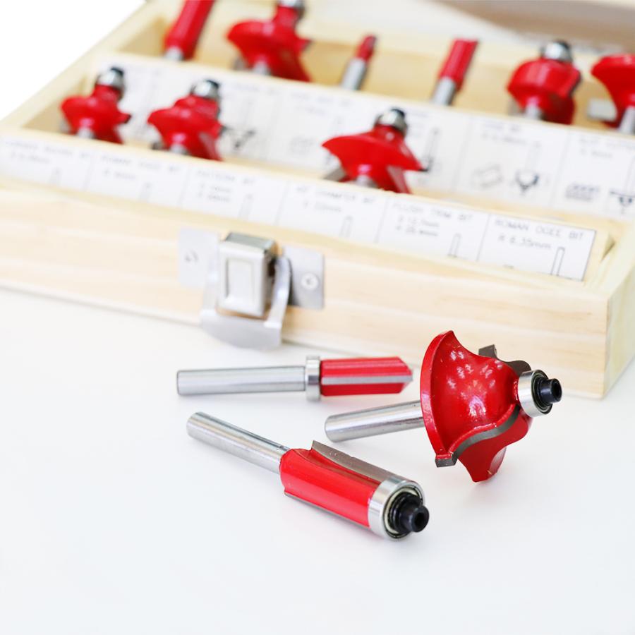 stax tools トリマーワークビット 6mm 12本入 + ミニトリマー