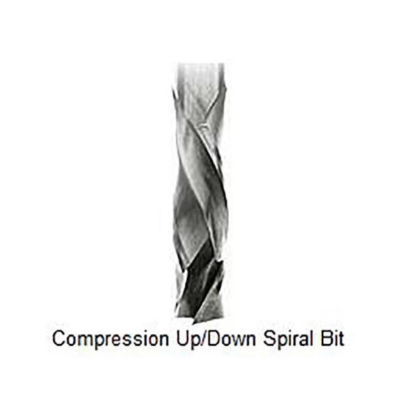 MLCS #7425 Compression Up / Down Router Bits - アップダウン兼用スパイラルビット : 238 ...