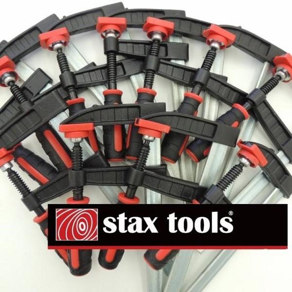 stax tools 273 HATHAWAY Fクランプ 50mm×150mm (10本セット) おすすめ F型クランプ 加工材を簡単確実に固定 |  | 01