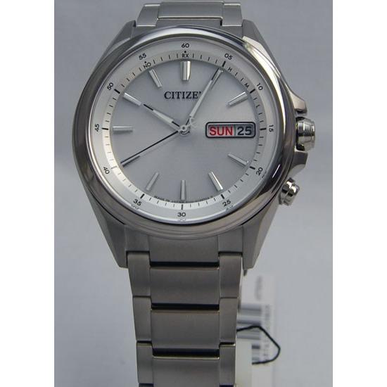 【極美品】シチズンアテッサAT6040-58A ATTESA（CITIZEN） シチズン/アテッサ/エコドライブ/電波時計/SV