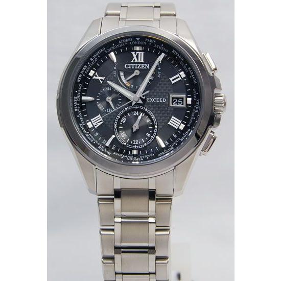 【専用】CITIZEN EXCEED 電波ソーラー AT9054-57E時計 EXCEED(CITIZEN) シチズン/エクシード/電波時計/ワールドタイム/AT9054