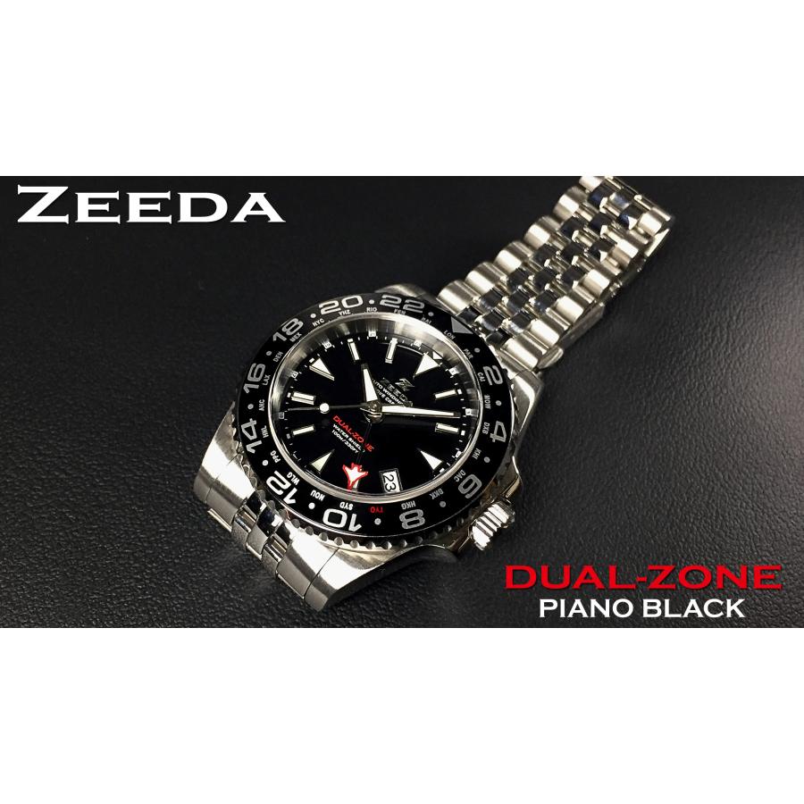 ZEEDA ジーダ DUAL-ZONE デュアルゾーン 自動巻き 腕時計 DU-BK【正規 