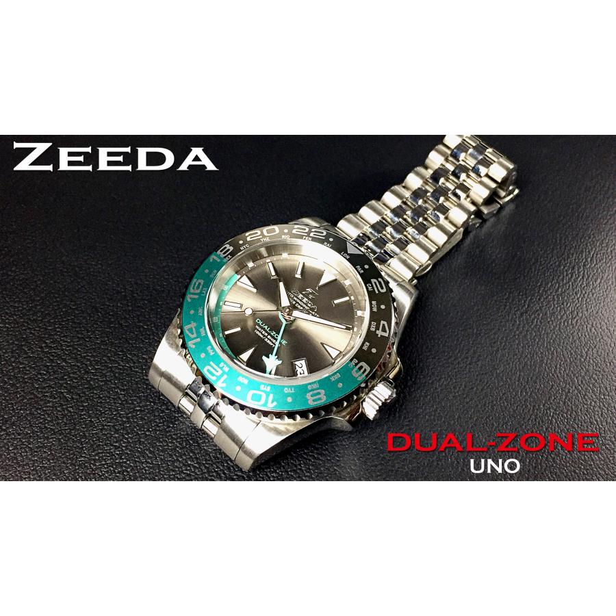 ZEEDA ジーダ DUAL-ZONE デュアルゾーン 自動巻き 腕時計 DU-SV【正規 