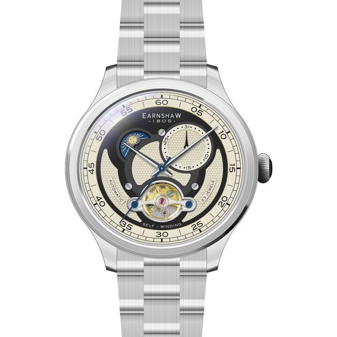 アーンショー EARNSHAW BARON バロン サン＆ムーン スケルトン 自動巻  