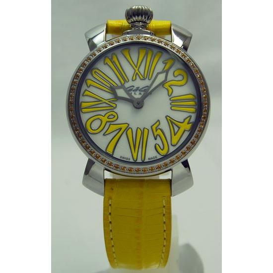 GaGa MILANO 6025.06 イエローストーン付きモデル