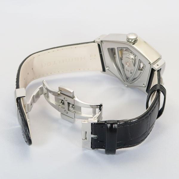 HAMILTON 自動巻き腕時計　ベンチュラH24515732 オープンハート Ventura Open Heart Auto - Dial color:Black - H24515732