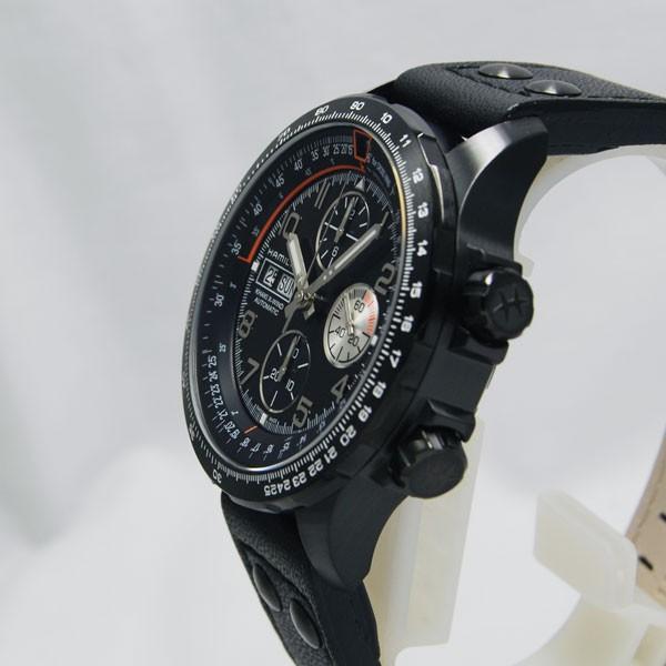 【新登場】 ハミルトン Hamilton カーキ　X-ウインド オート クロノ オールブラック H77736733【NEWモデル】 【KUE2561281900】(91145円)