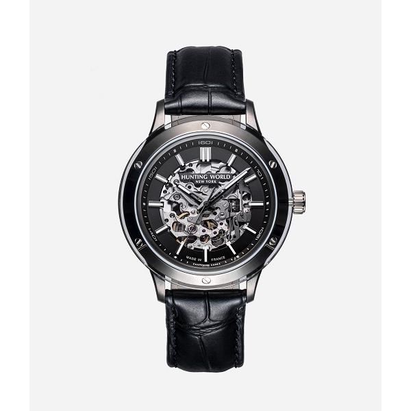 【未使用】HUNTING WORLD HW-030 自動巻き スケルトン 腕時計 HUNTING WORLD 自動巻き時計 スケルトン
