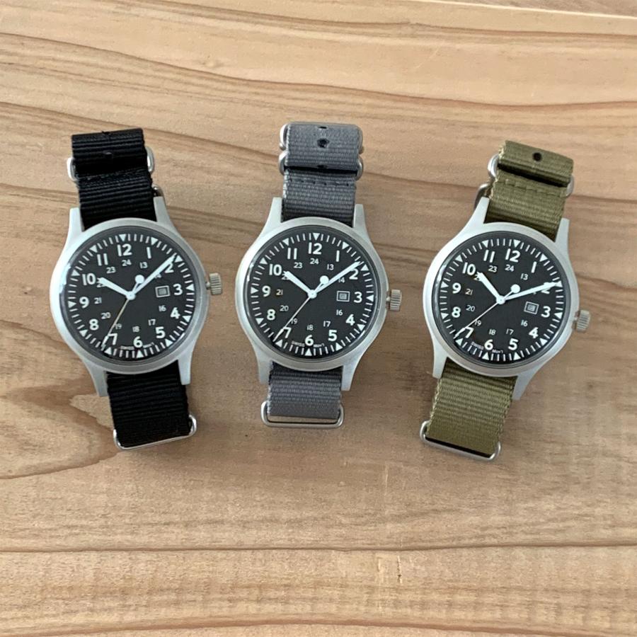 NAVAL N.W.C.ナバル military watchUS Force Type MIL.-01A BK 
