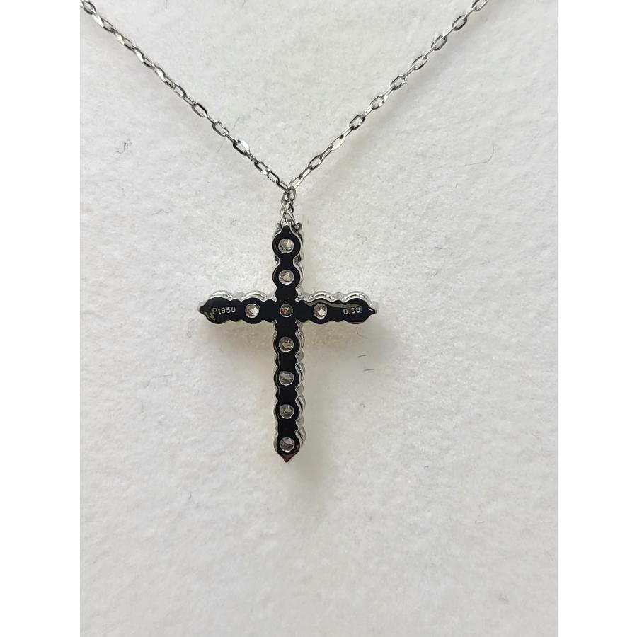 プラチナ Pt950/ダイヤモンド diamond/0.30ct クロス cross ネックレス 