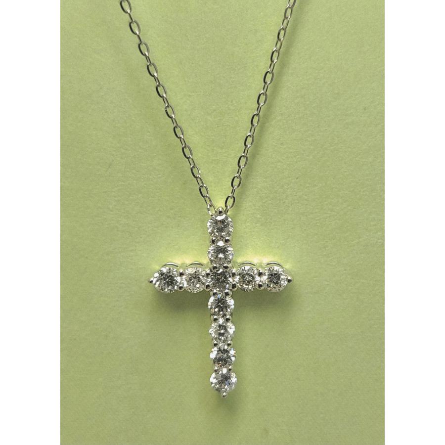 プラチナ Pt950/ダイヤモンド diamond/0.50ct クロス cross ネックレスの画像